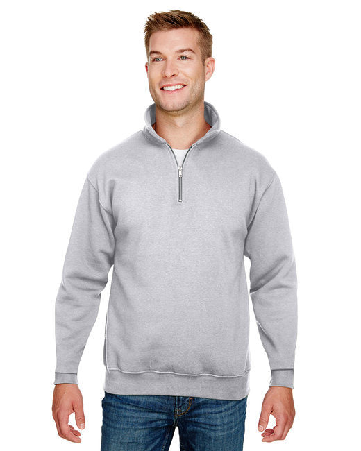 Bayside BA920 Unisex 9.5 oz., 80/20 Quarter-Zip Pullover Sweatshirt