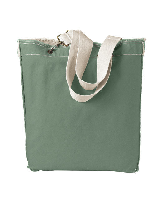 Authentic Pigment 1906 Direct-Dyed Raw-Edge Tote