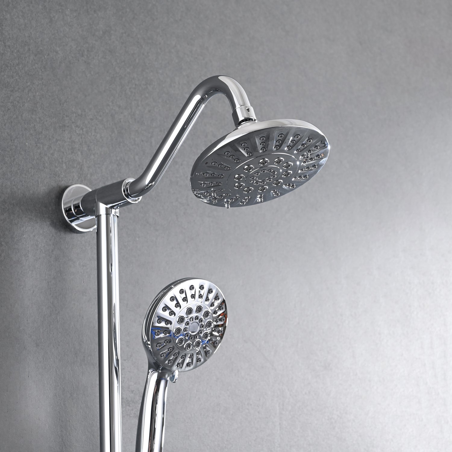 6" Rain Shower Head with Handheld Shower Head Bathroom Rain Shower System