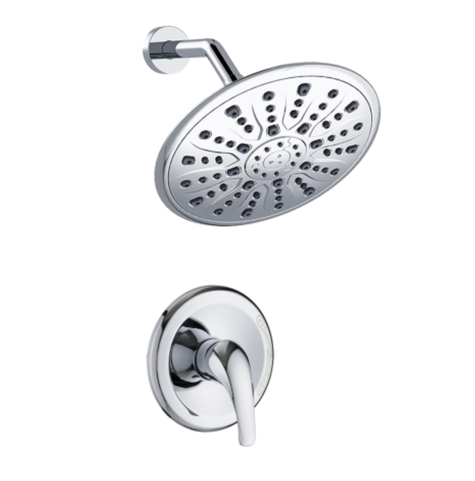 Chrome Single Handle Rain Showerhead