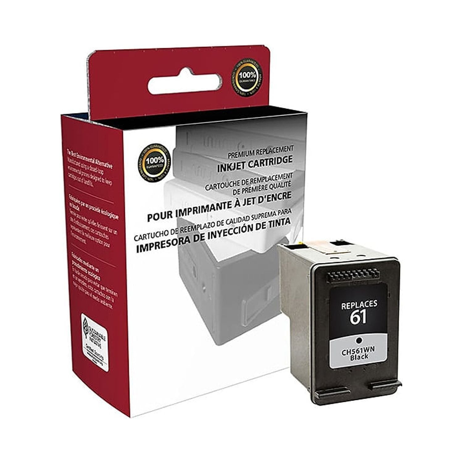 CIG® Remanufactured Black Ink Cartridge (Alternative for HP CH561WN, 61) (190 Yield) (117343)