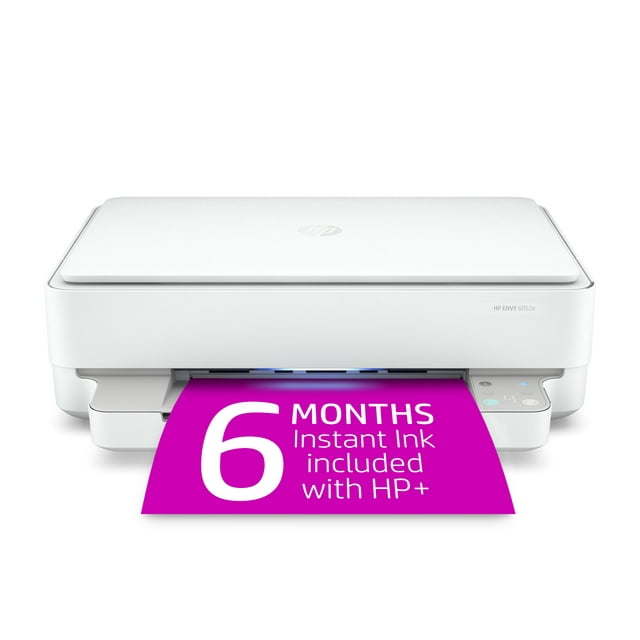 Restored HP ENVY 6052e All-in-One Wireless Color Inkjet Printer - 6 Months Free Instant Ink with HP+ (Refurbished)