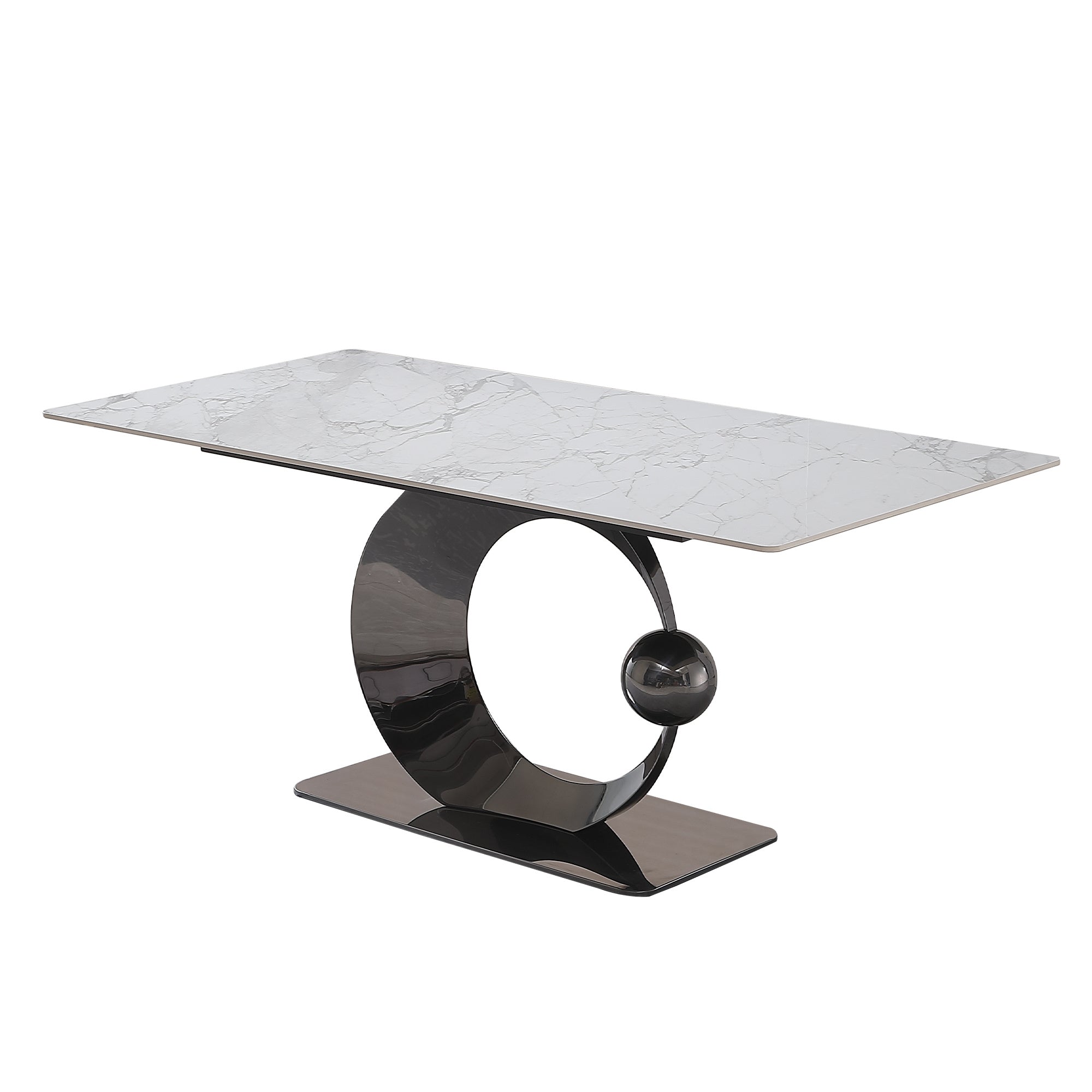 STONE DINING TABLE only table parts