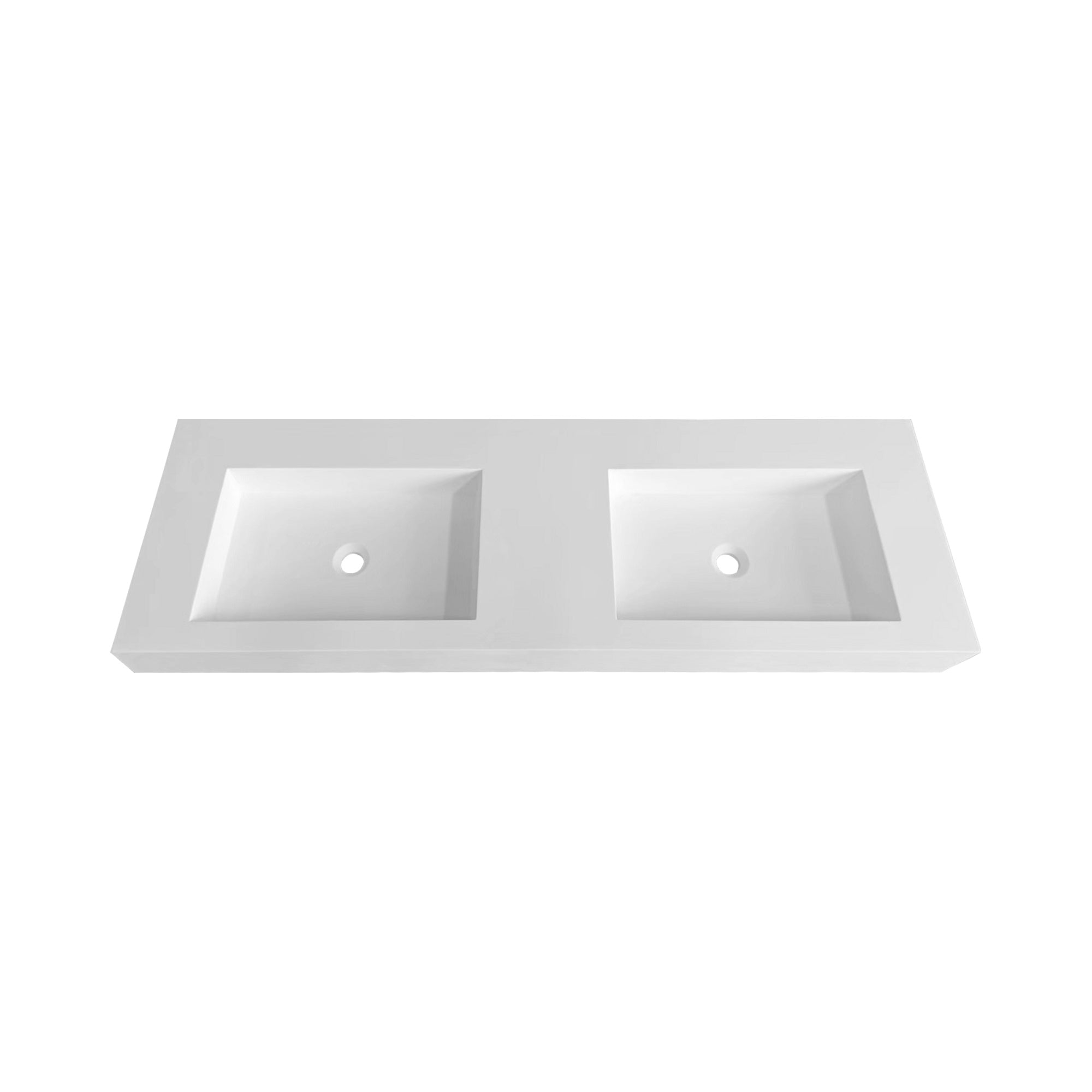 60inch Solid surface double basin with mounting screw