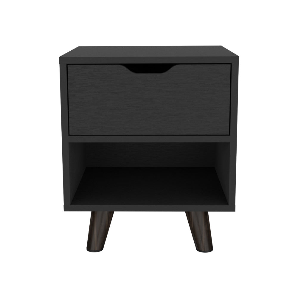 Nightstand Carleen, Bedroom, Black