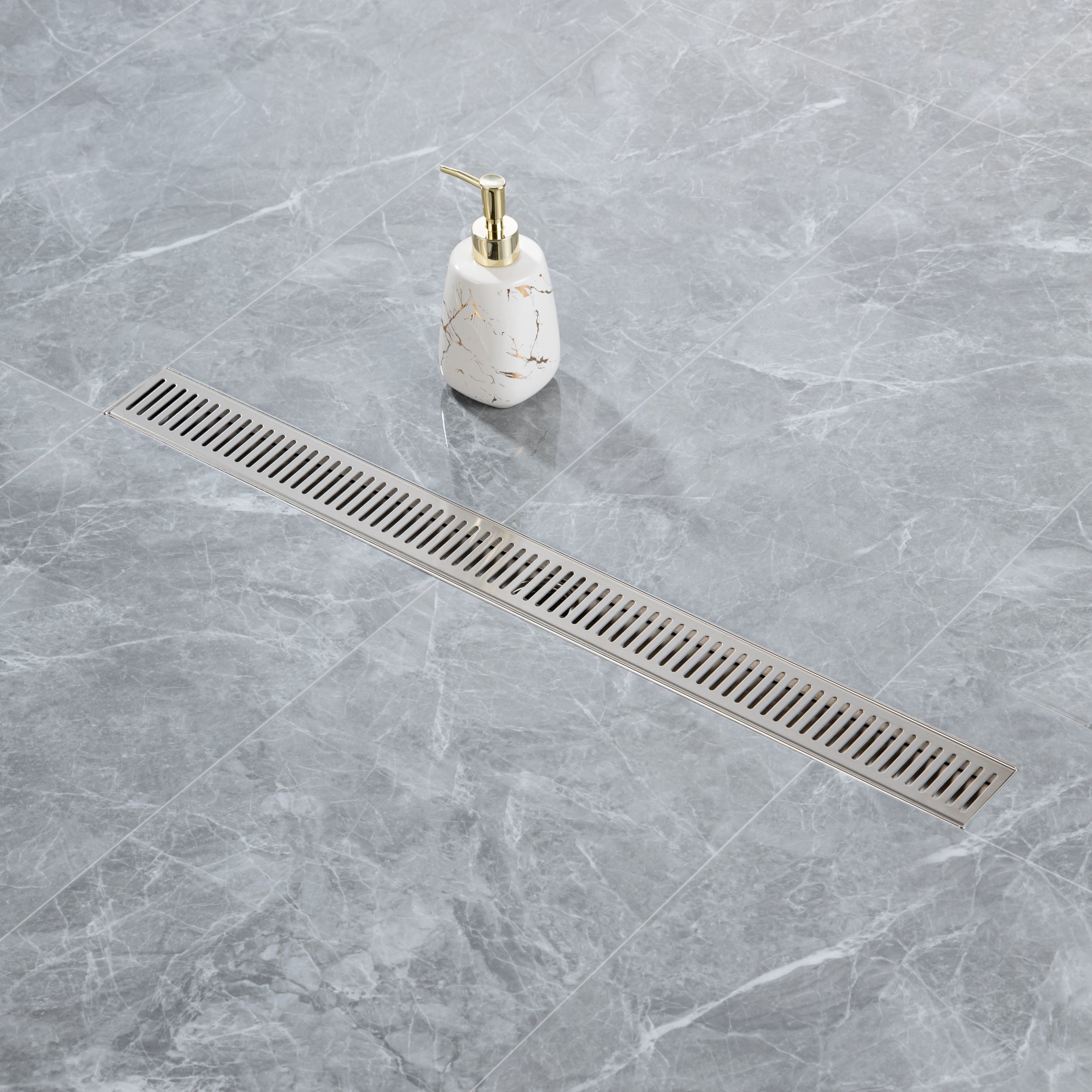 28'' W Linear Grid Shower Drain