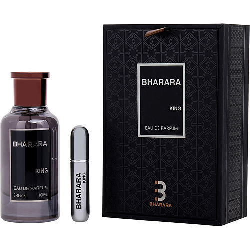 BHARARA KING by BHARARA EAU DE PARFUM SPRAY 3.4 OZ + REFILLABLE TRAVEL SPRAY (EMPTY)