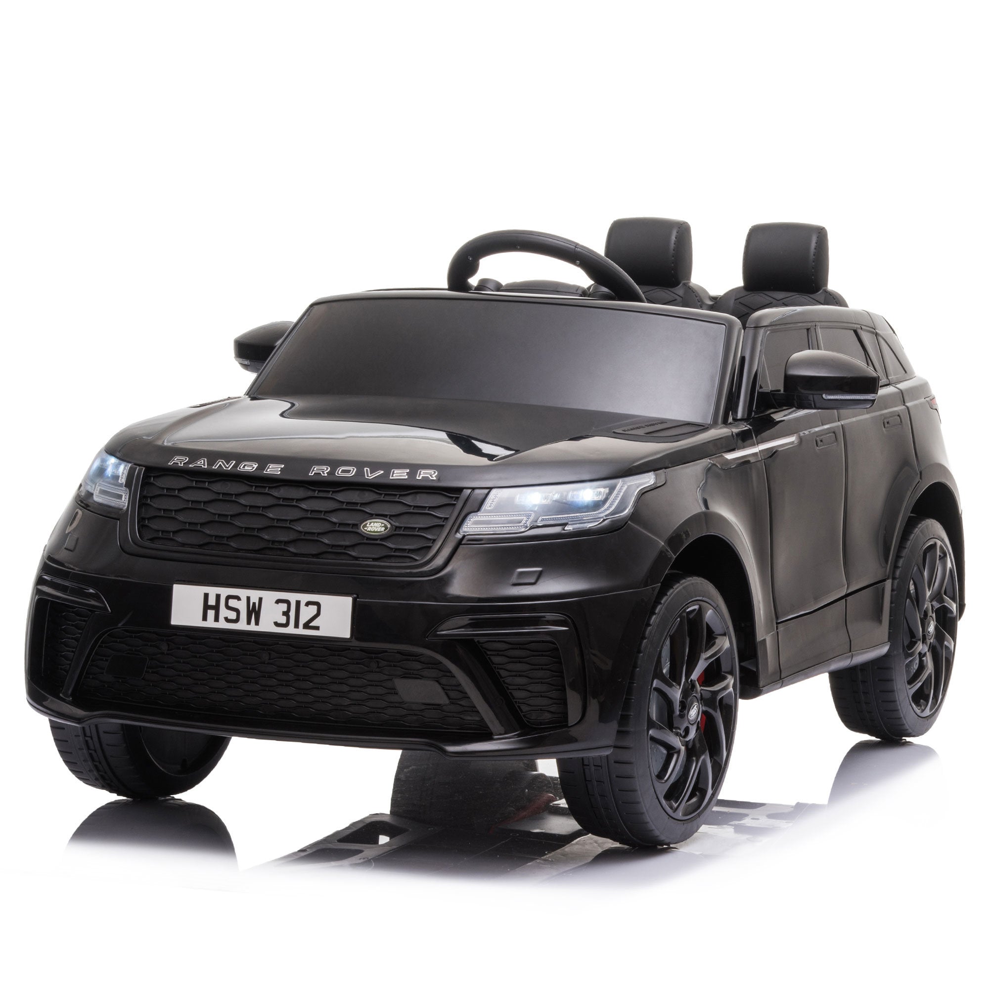 12V Licensed Range Rover Kids Ride-On Car, Battery Powered Vehicle w/ Remote Control, LED Lights, Music, Spring Suspension, Soft Start, Electric Car T