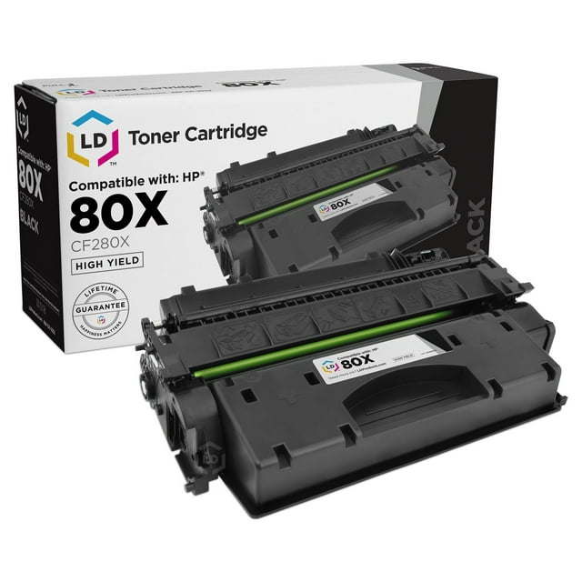 LD © Compatible Replacement for Hewlett Packard CF280X (HP 80X) HY Black Toner Cartridge for Laserjet Pro 400 M401dn, 400 M401dne, 400 M401dw, 400 M401n & 400 M425dn