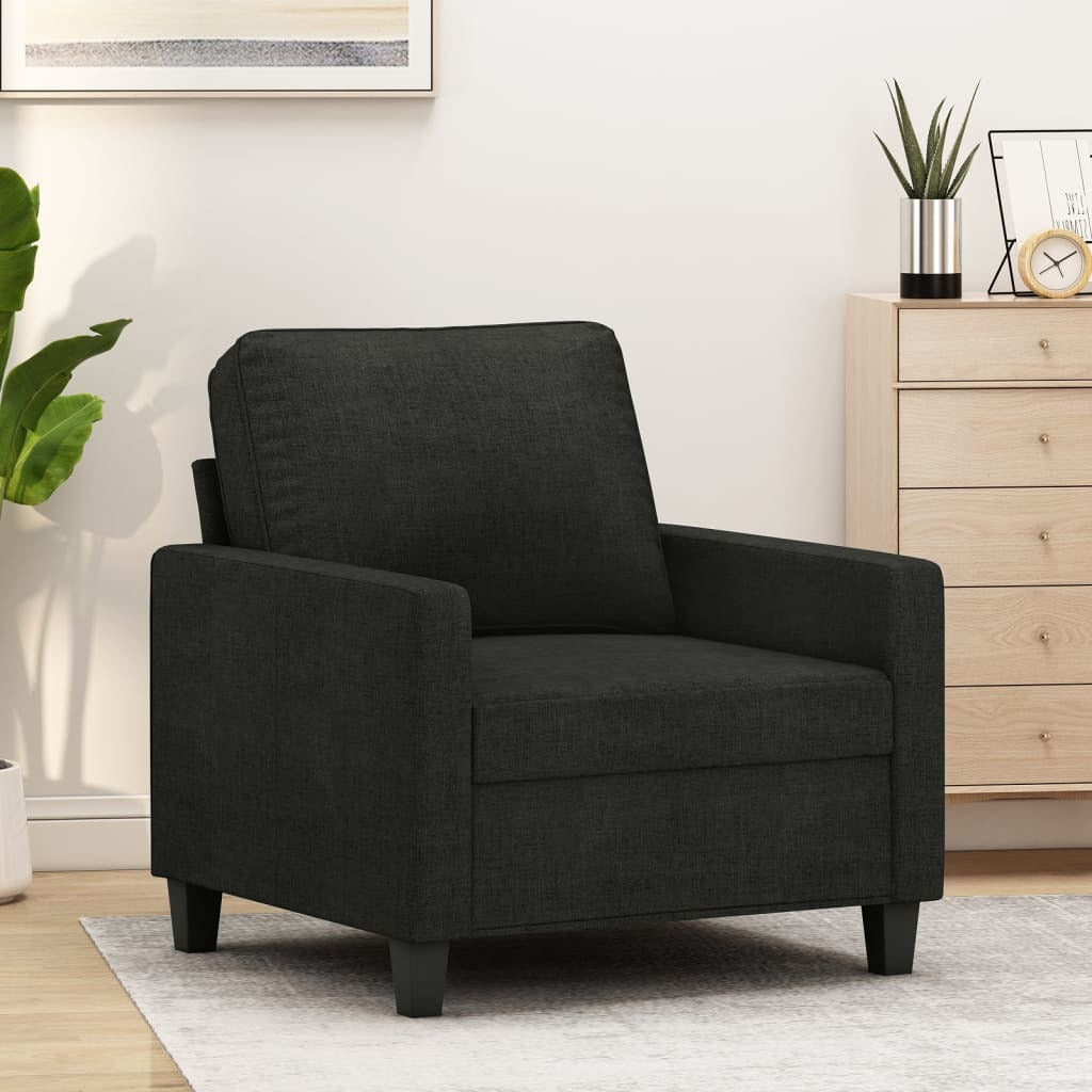 Sofa Chair Black 23.6" Fabric