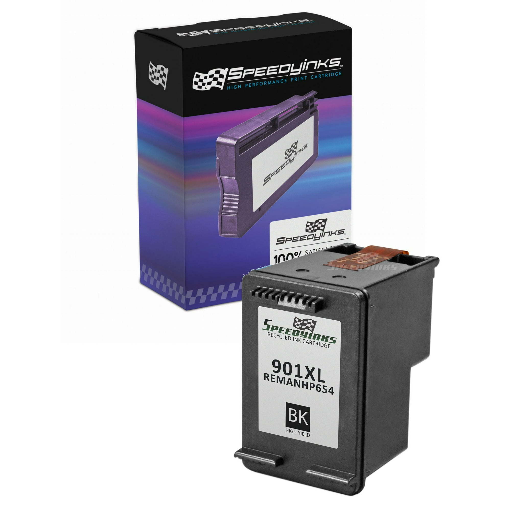 Speedy Remanufactured Replacement for HP 901XL / CC654AN Black High Yield Cartridge for OfficeJet 4500, G510a, J4524, J4525, J4535, J4540, J4550, J4580, J4585, J4624, J4660, J4680, J4860