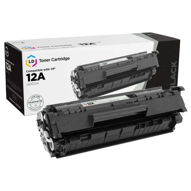 LD Compatible Toner Cartridge Replacement for HP 12A HP Q2612A (Black Toner Cartridge)