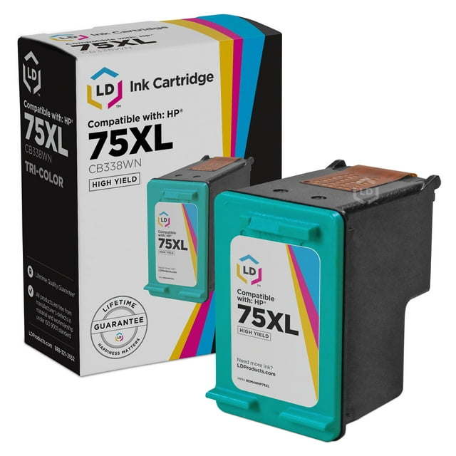 Remanufactured Replacement Cartridge for CB338WN HP 75XL / 75 HY Tri-Color for PhotoSmart C4294, C4410, C4273, C5225, C4380 C5275, C4480, OfficeJet J5790, J5738 & DeskJet D4260