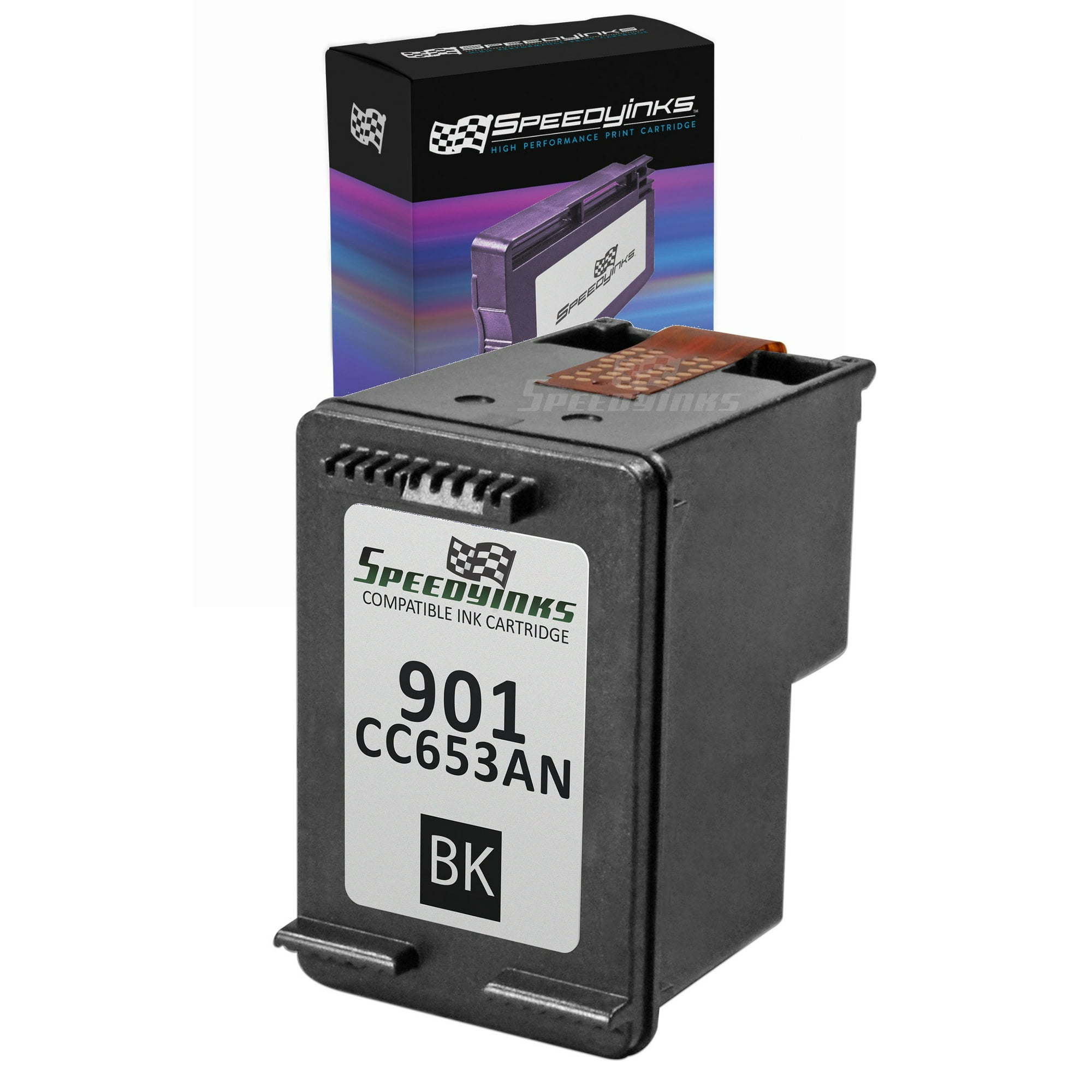 Speedy Remanufactured Cartridge Replacement for HP 901 CC653AN (Black)