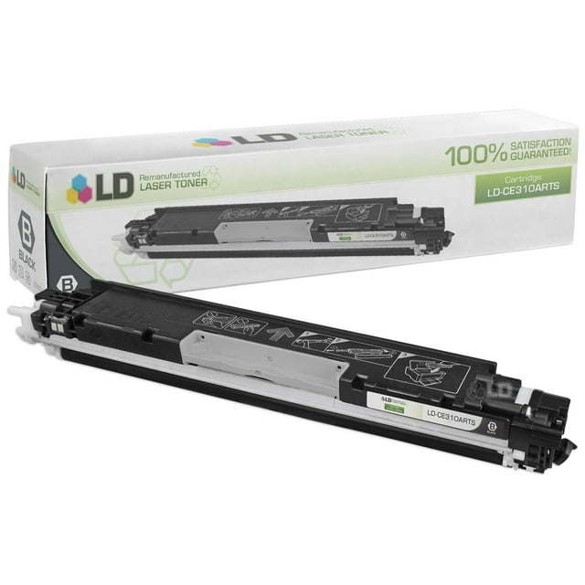 LD Remanufactured Replacement for HP 126A CE310A Black Toner Cartridge for Color LaserJet 100 MFP M175a, 100 MFP M175nw, CP1025nw, TopShot Pro M275, LaserJet 100 MFP M175a, 100 MFP M175nw, CP1025nw