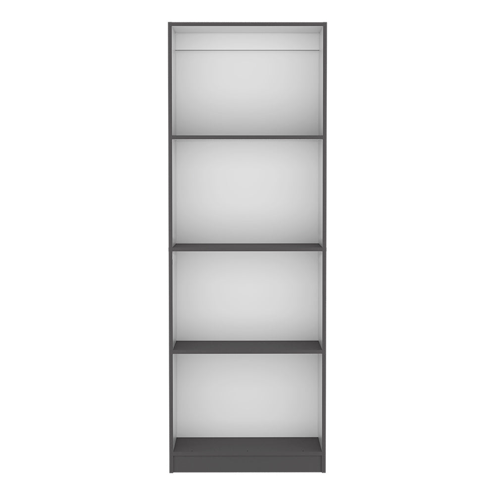 Bookcase Benzoni, Office, Matt Gray / White