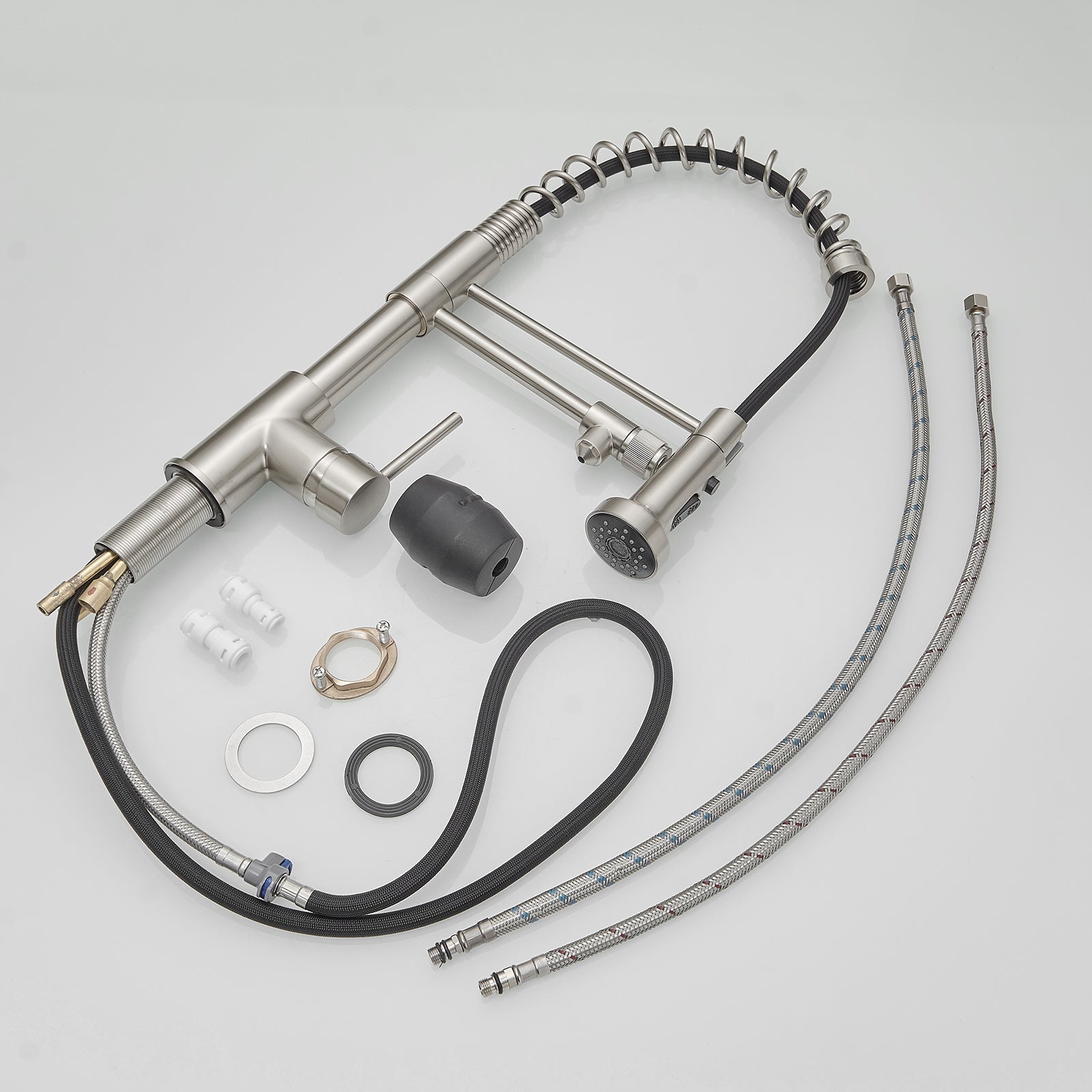 Purifier Kitchen Faucet Drinking Water Faucet, Pull Down Water Filter Kitchen Sink Faucets (Brushed Nickel)