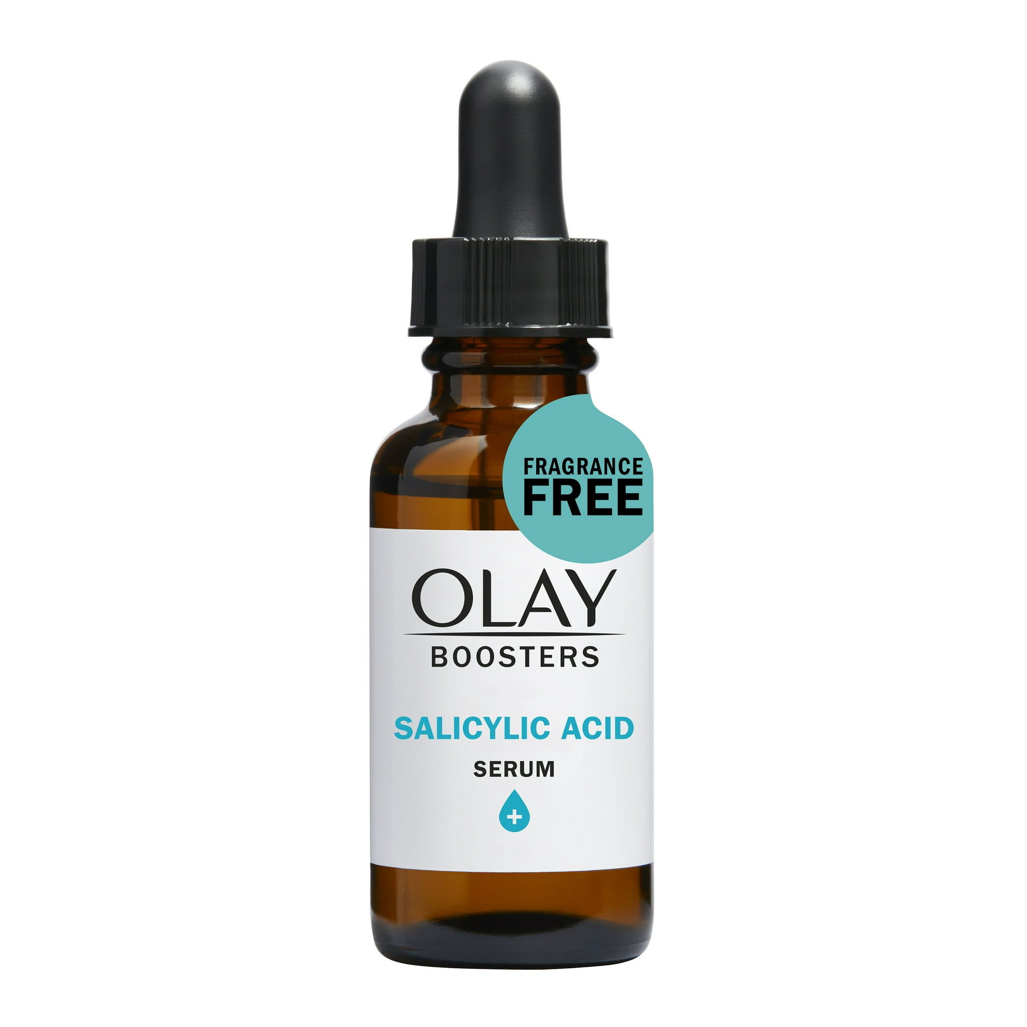 Olay Salicylic Acid Serum, Exfoliating Booster for Oily Dull Skin, Fragrance-Free, 1.0 oz