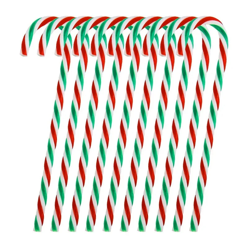 Christmas Candy Canes Acrylic Xmas Tree Pendants Xmas Party Crutch Hanging New Year Christmas Party Home Decoration Gifts