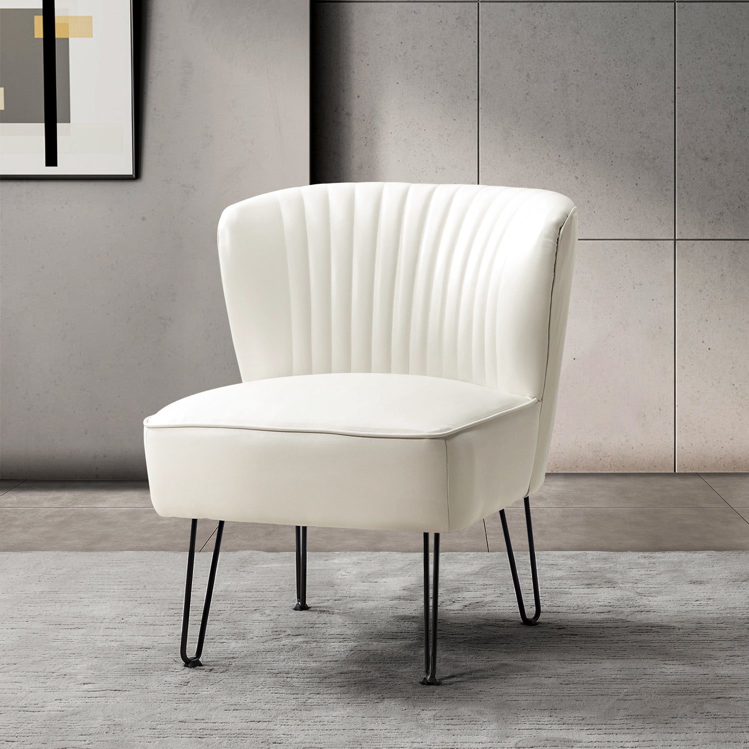 Eustacio Side Chair-IVORY