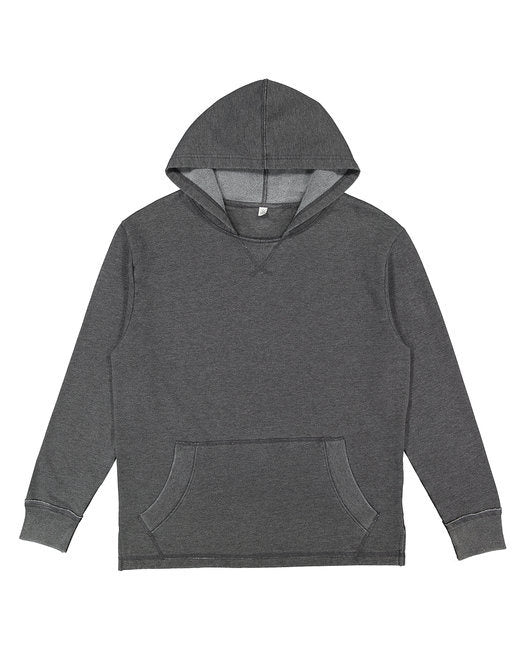 LAT 6936 Adult Vintage Wash Fleece Hooded Sweatshirt