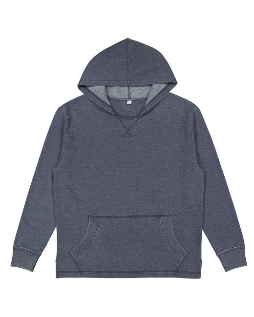 LAT 6936 Adult Vintage Wash Fleece Hooded Sweatshirt