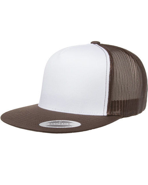 Yupoong 6006W Adult Classic Trucker with White Front Panel Cap