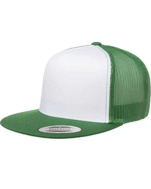 Yupoong 6006W Adult Classic Trucker with White Front Panel Cap