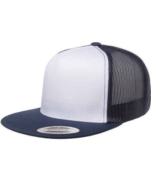 Yupoong 6006W Adult Classic Trucker with White Front Panel Cap