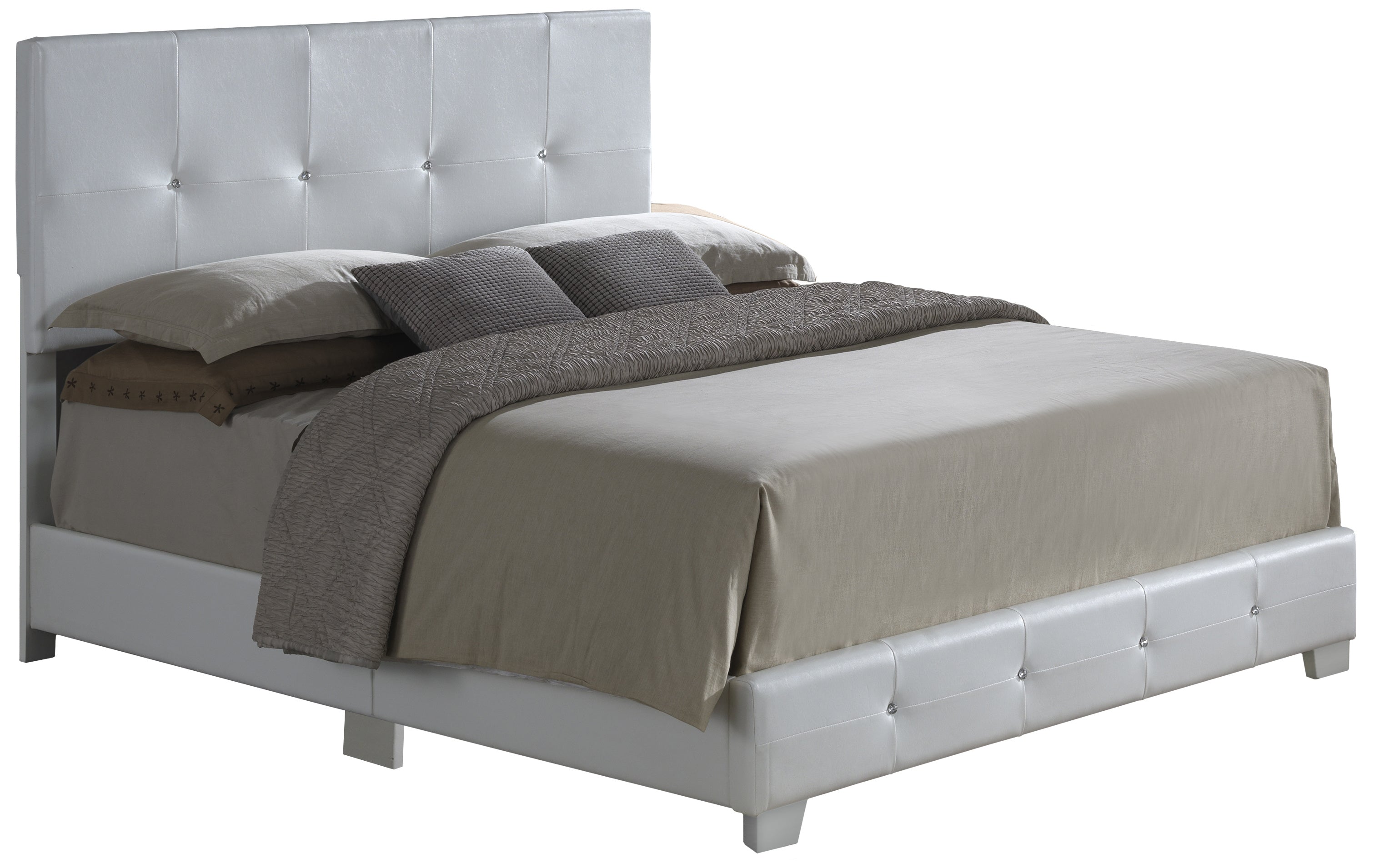 Glory Furniture Nicole G2577-QB-UP Queen Bed , WHITE