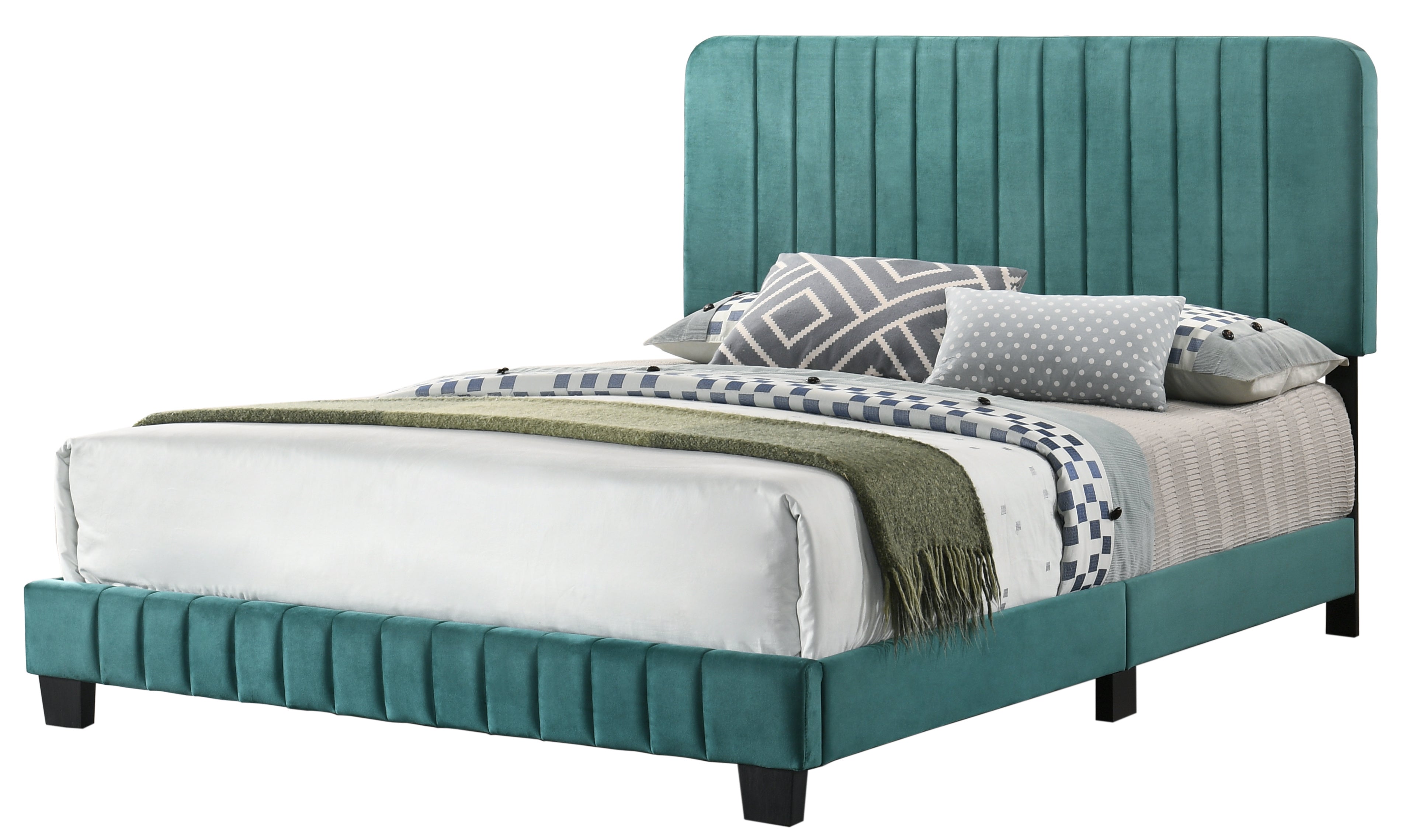 Glory Furniture Lodi G0505-KB-UP KING BED , GREEN