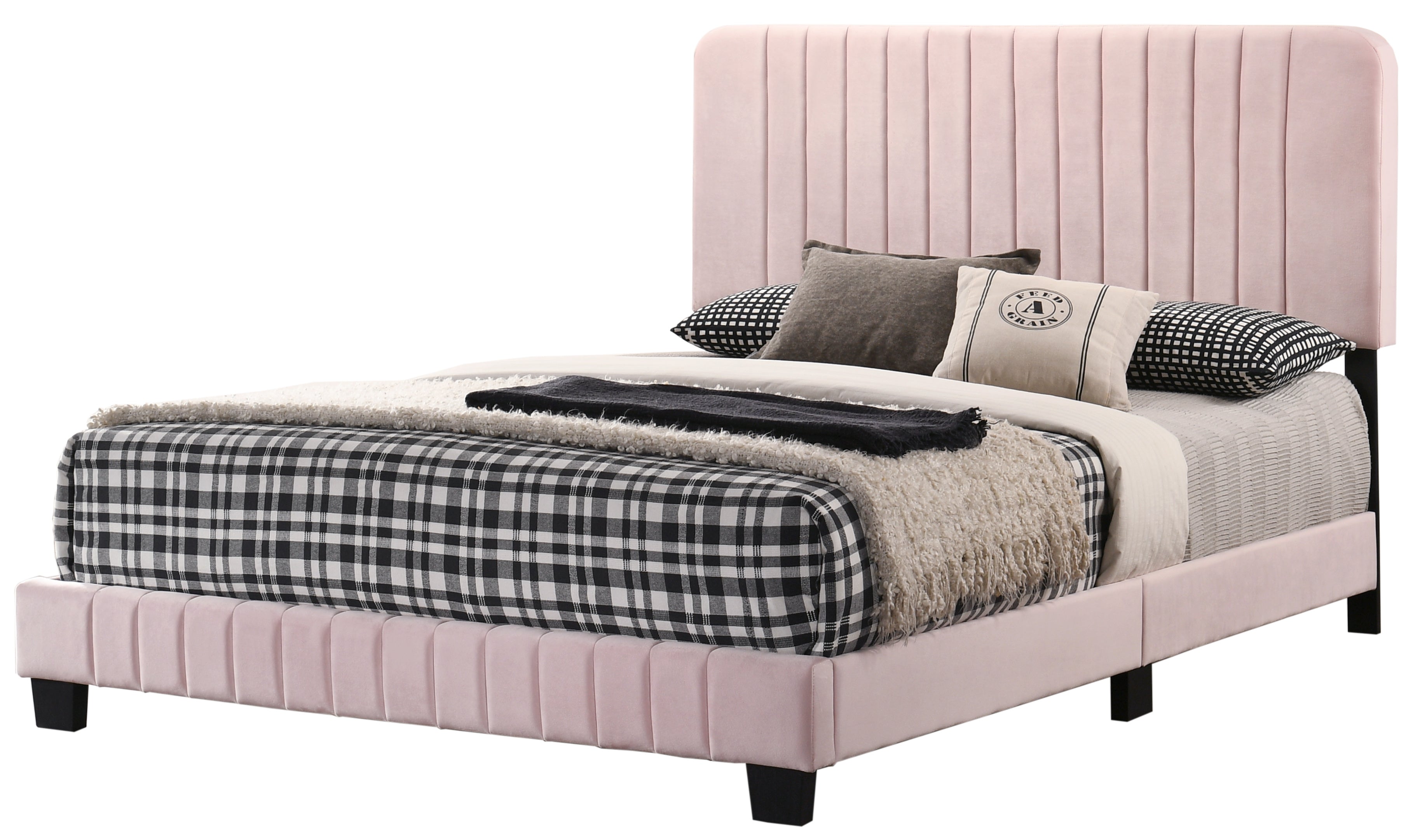 Glory Furniture Lodi G0406-FB-UP FULL BED , PINK