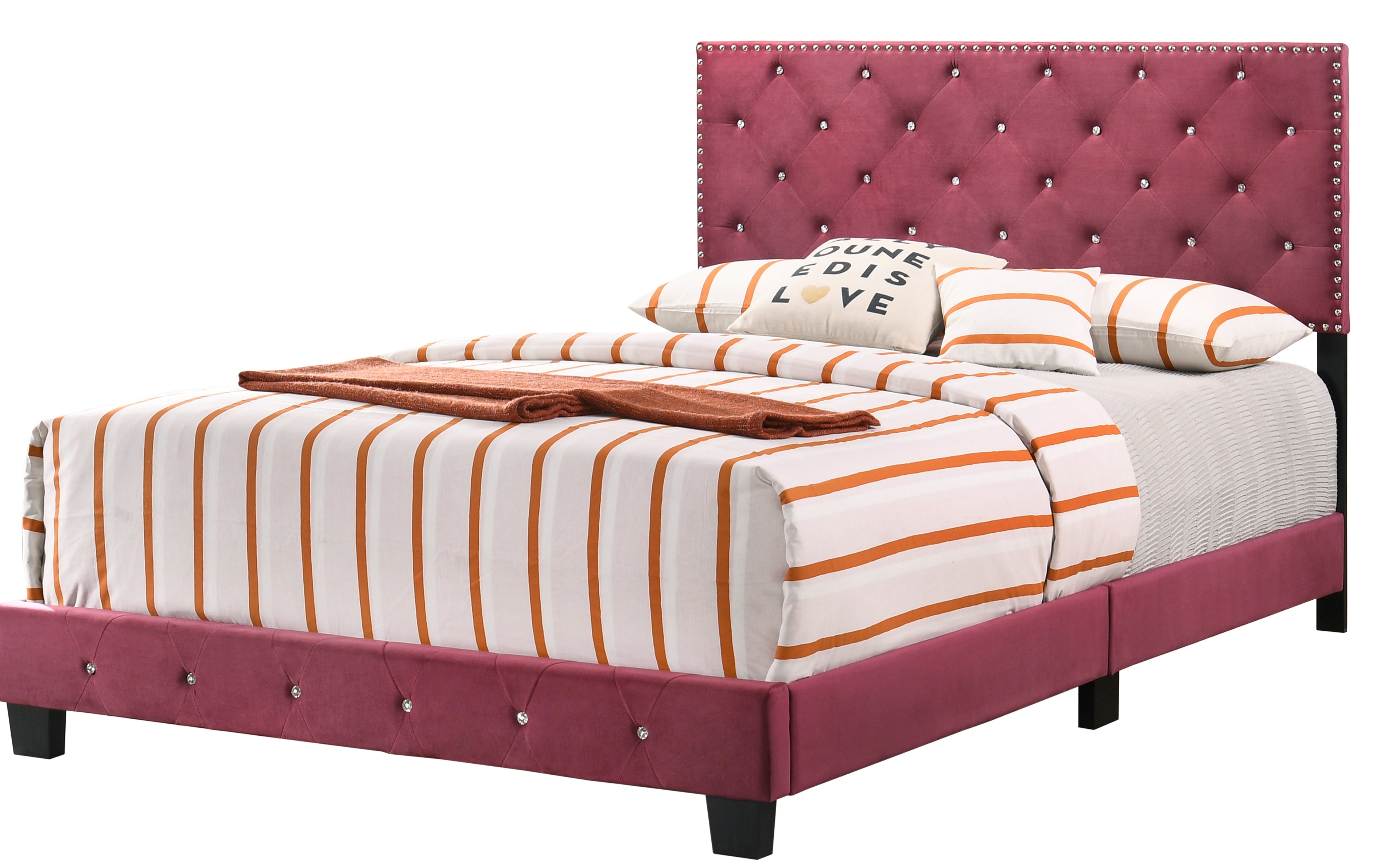 Glory Furniture Suffolk G1403-QB-UP Queen Bed , CHERRY