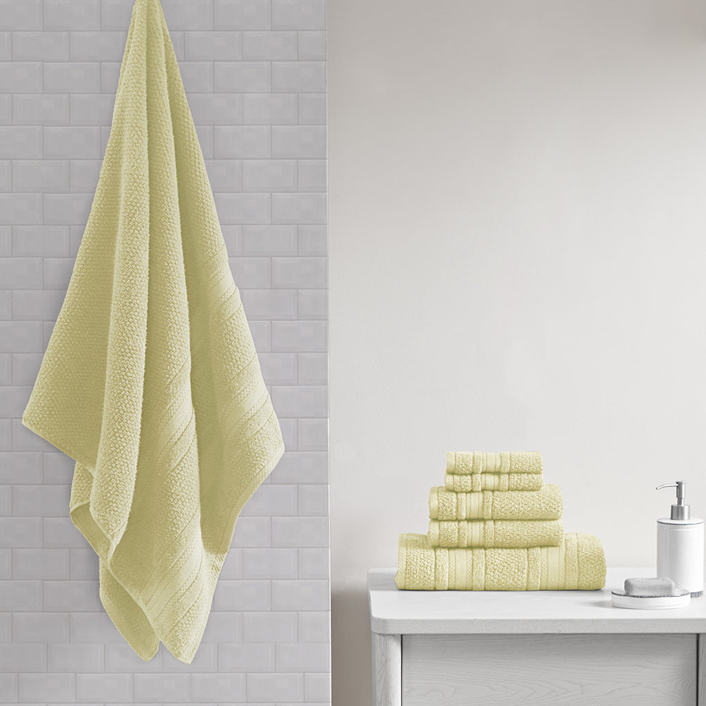 Super Soft Cotton Quick Dry Bath Towel 6 Piece Set