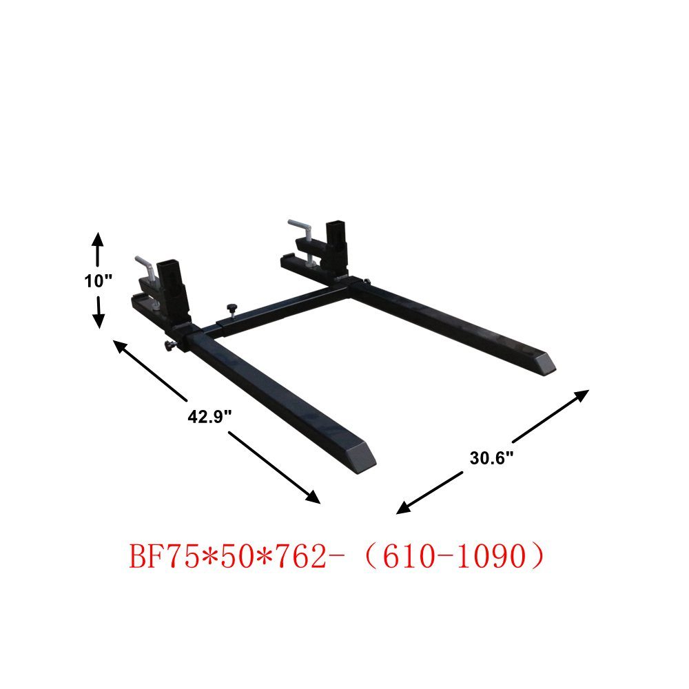 Landy Attachments 1500lb Capacity Clamp on Pallet Forks for Tractor Skid Steer Loader