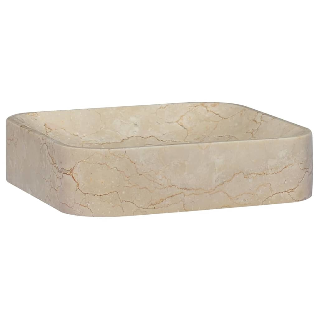 Sink Cream 15.7"x15.7"x3.9" Marble