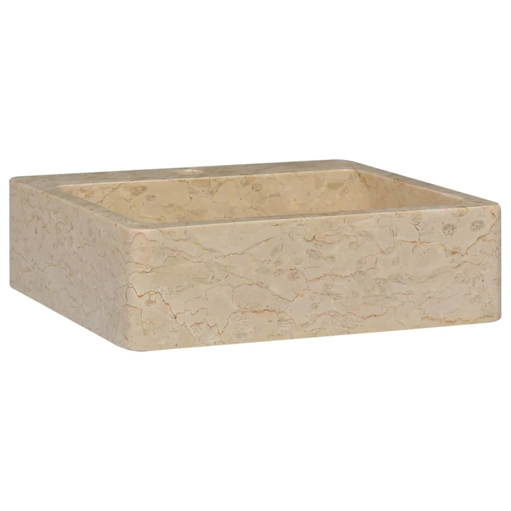 Sink Cream 15.7"x15.7"x4.7" Marble