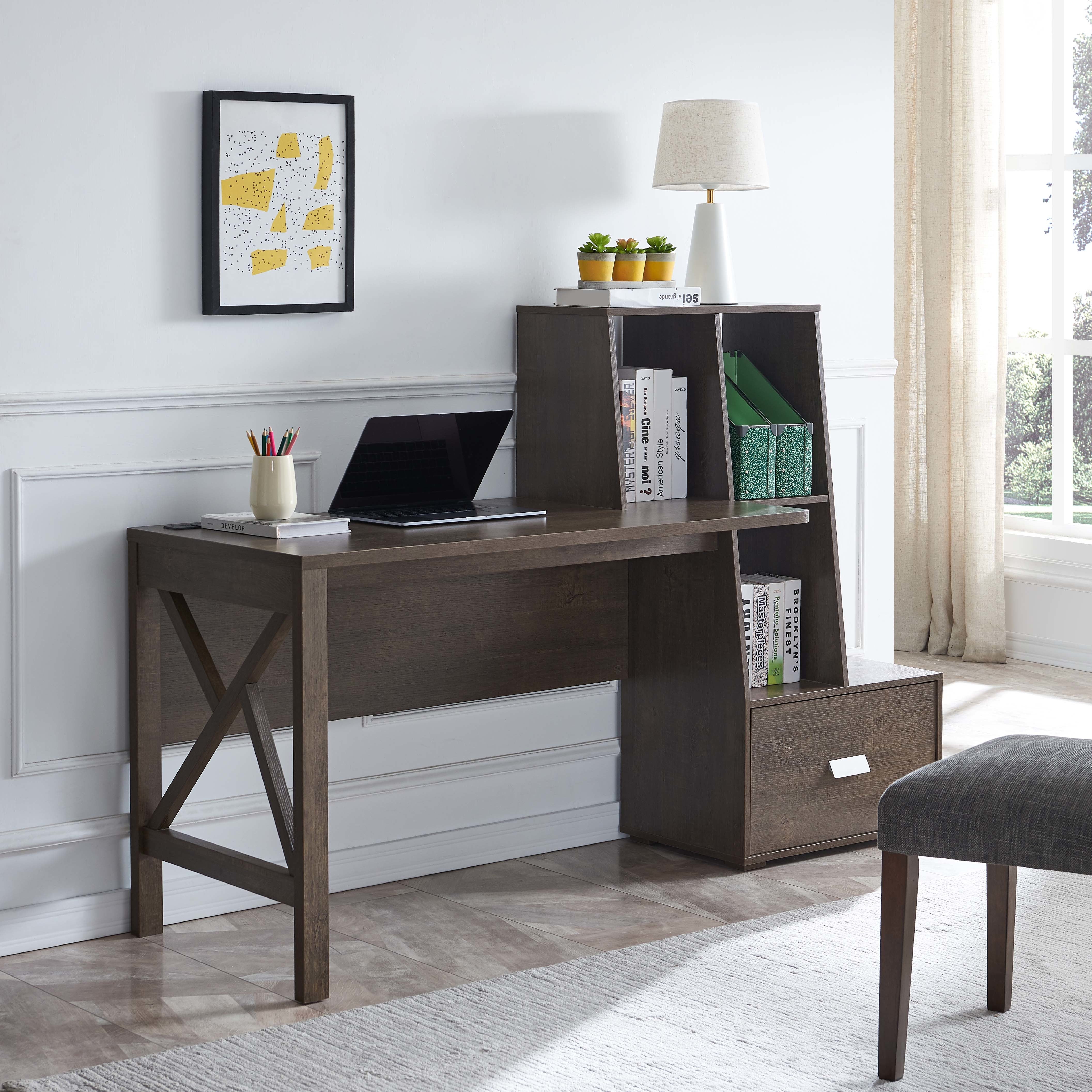 ID USA 202733 Desk Walnut Oak