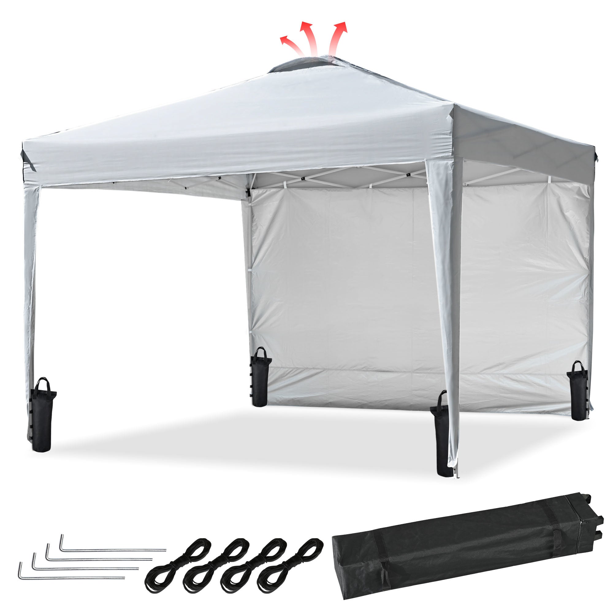 10X10ft Canopy Tent Grey