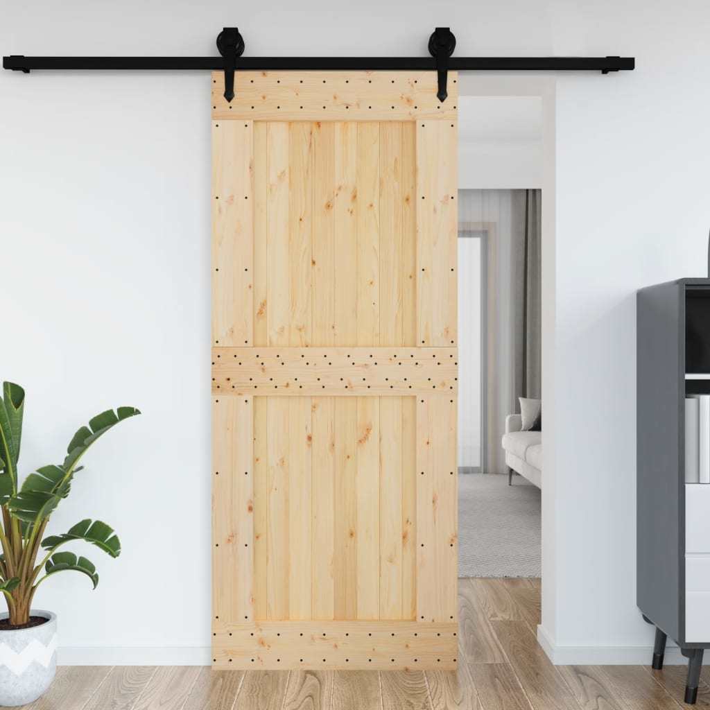 Door NARVIK 37.4"x82.7" Solid Wood Pine