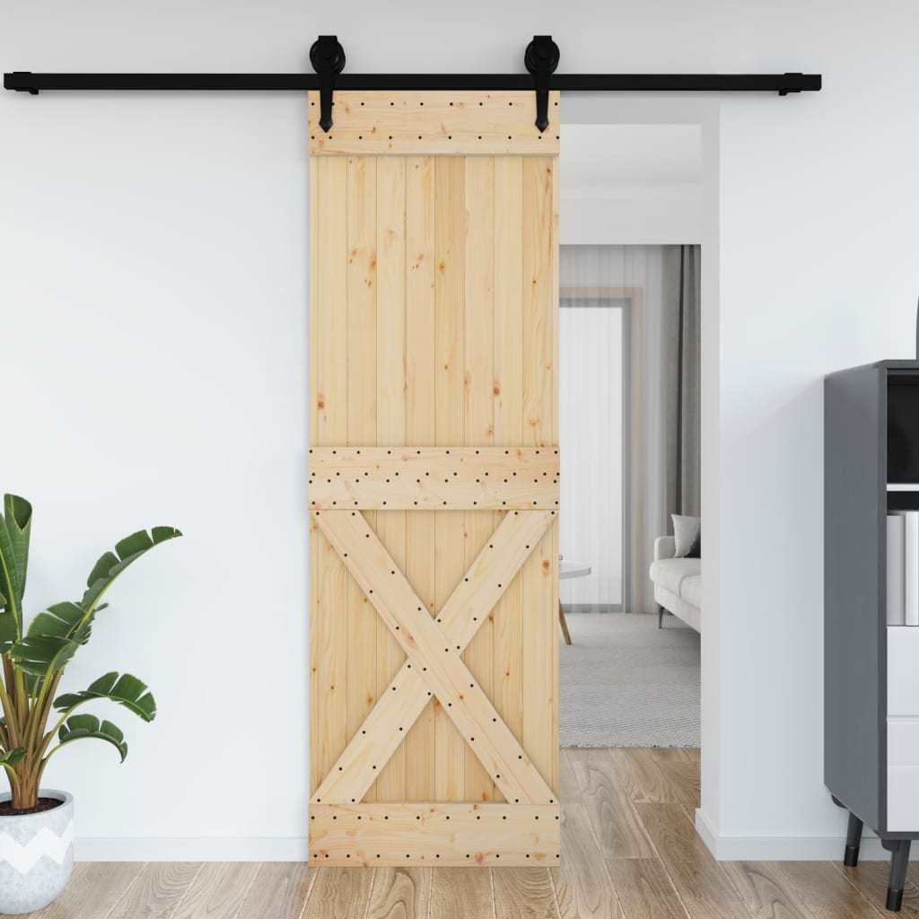 Door NARVIK 27.6"x82.7" Solid Wood Pine