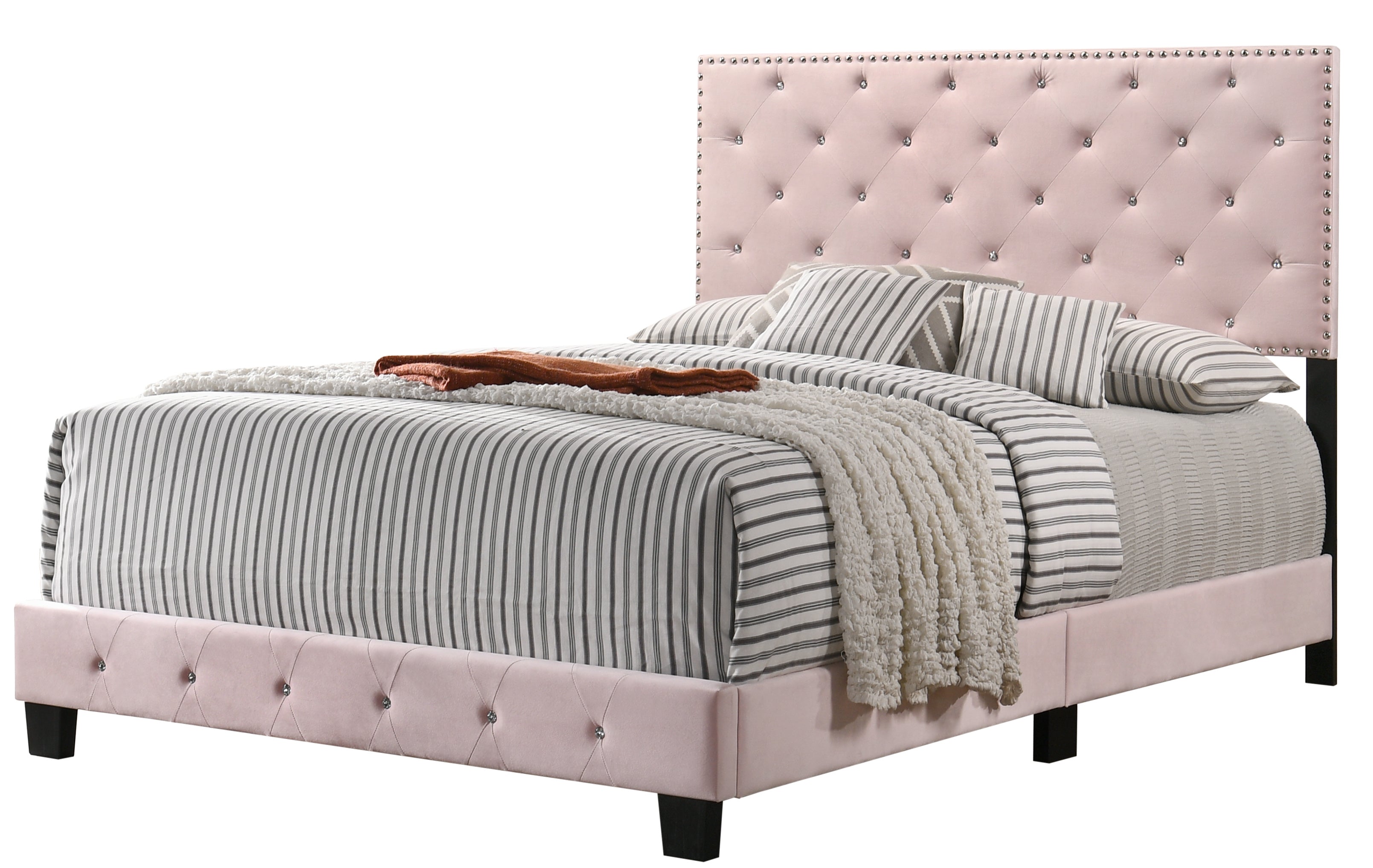 Glory Furniture Suffolk G1406-FB-UP Full Bed , PINK