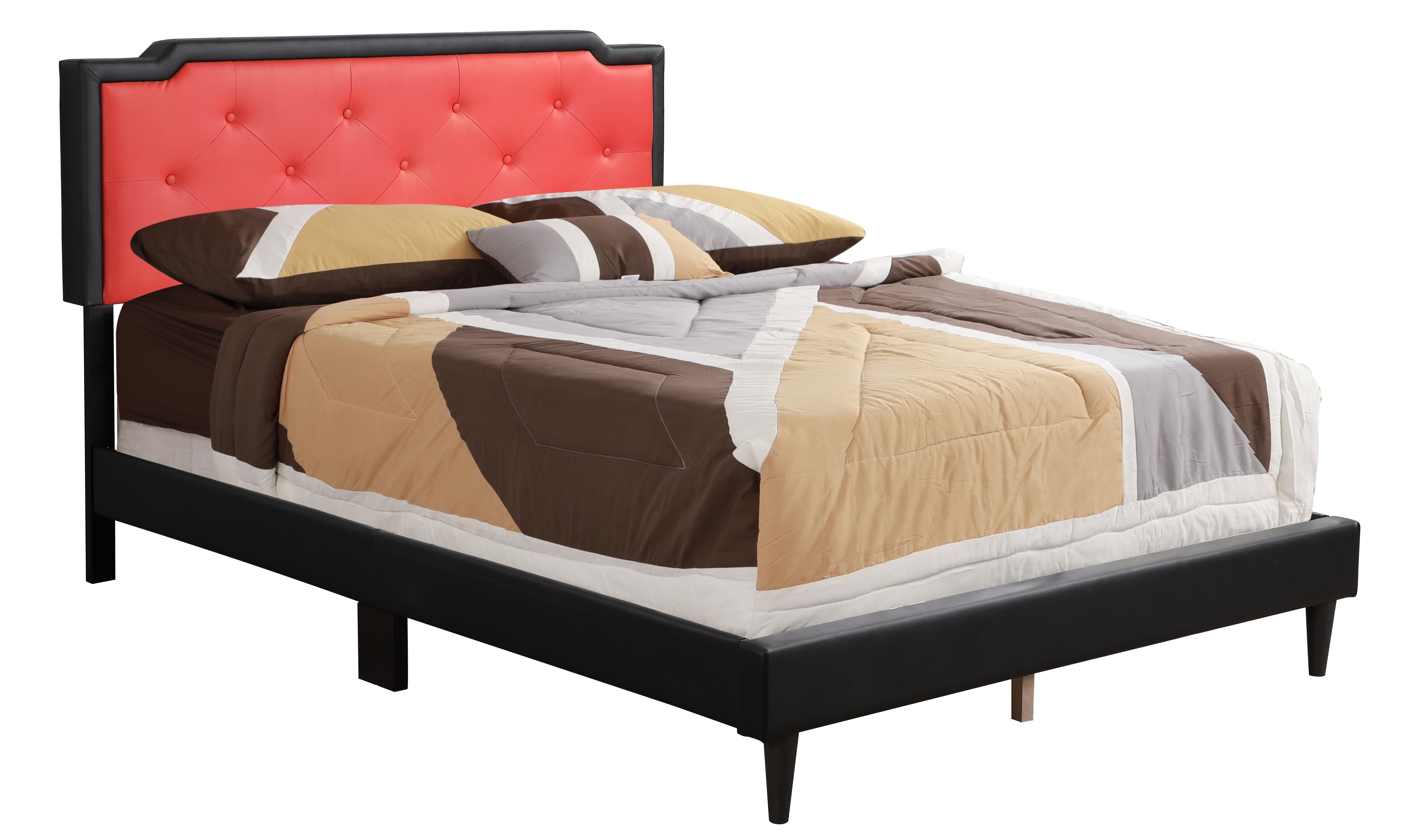 Glory Furniture Deb G1120-FB-UP Full Bed -All in One Box , BLACK