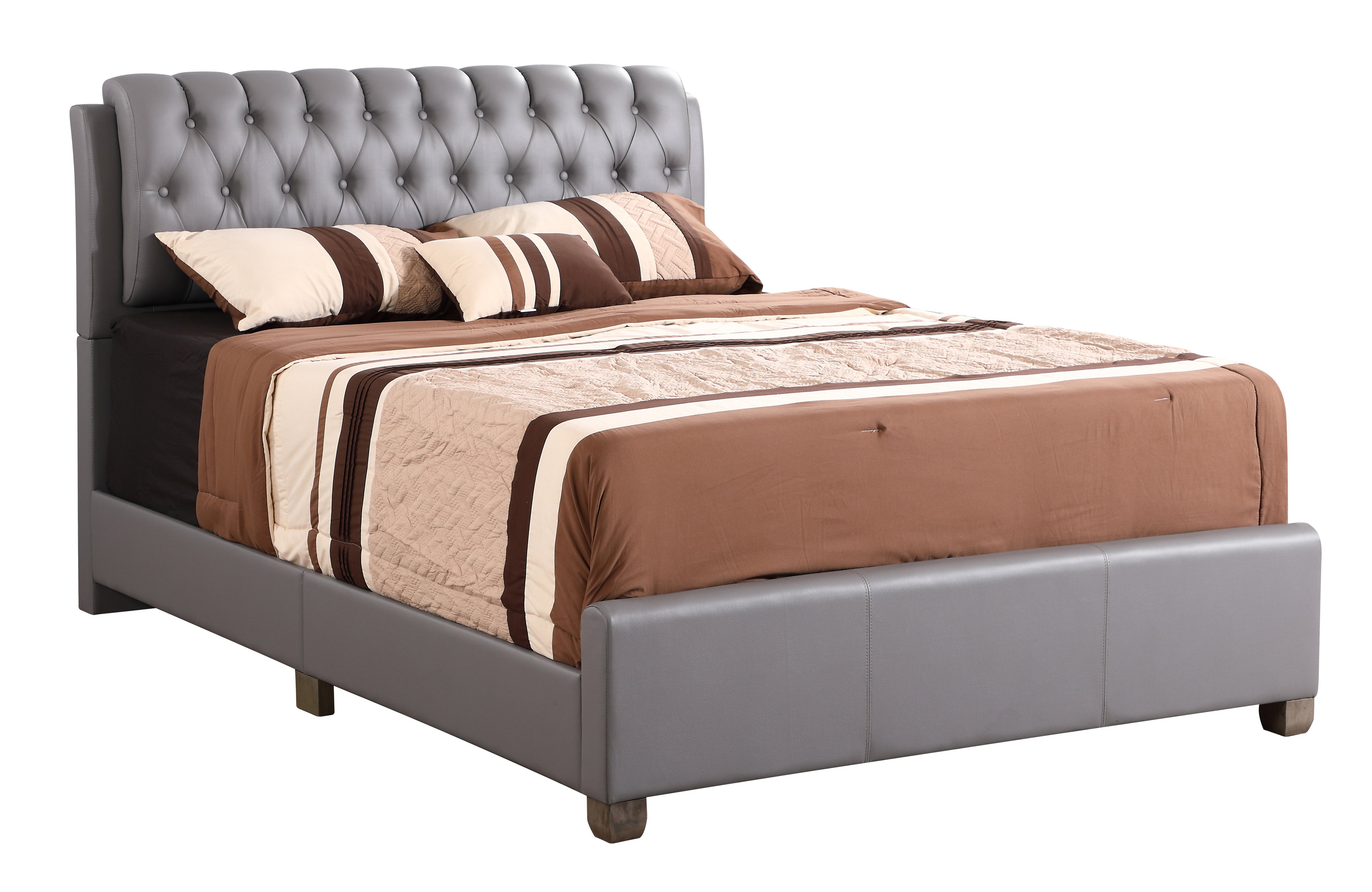 Glory Furniture Marilla G1505C-FB-UP Full Bed , LIGHT GREY