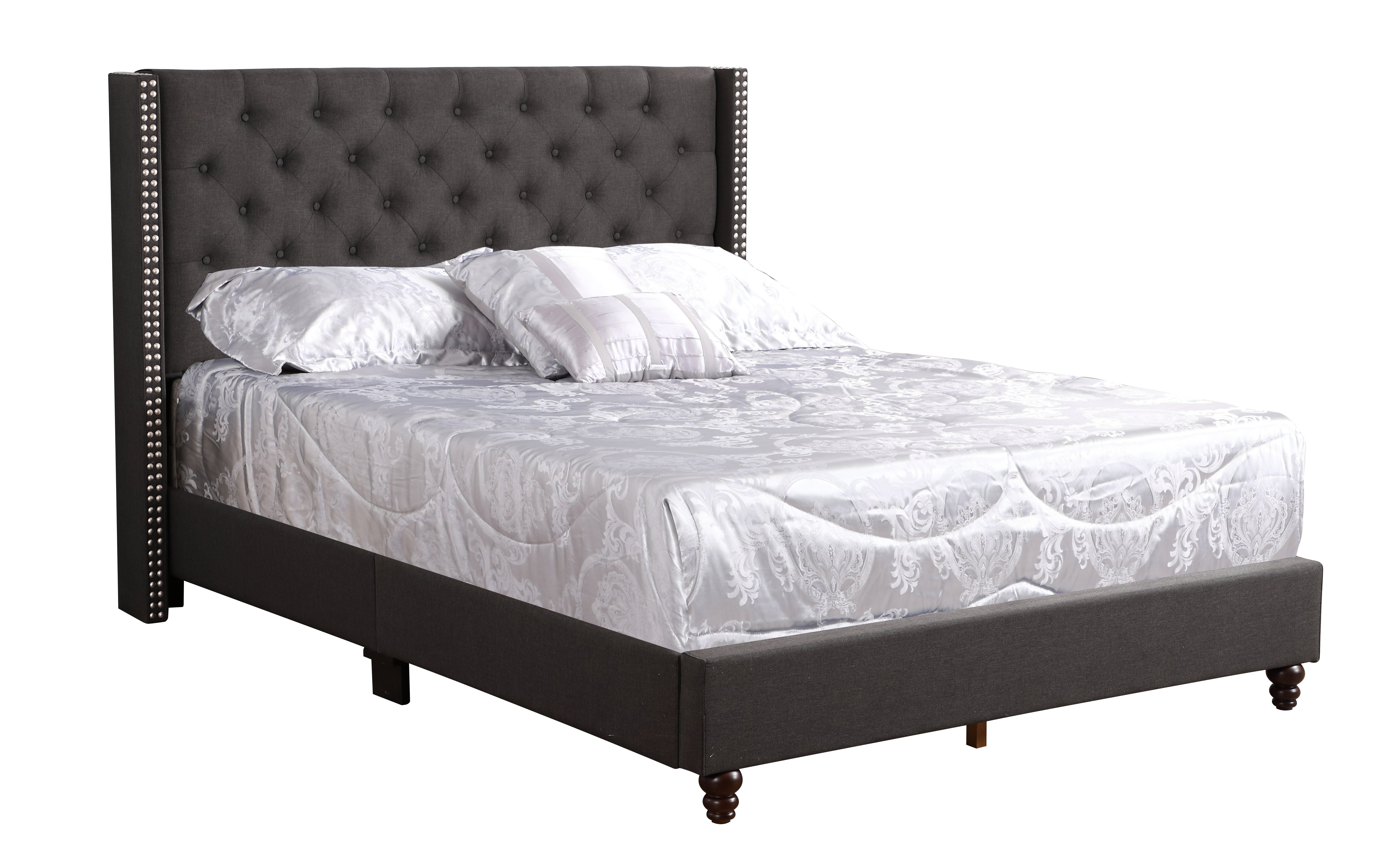 Glory Furniture Julie G1906-KB-UP King Upholstered Bed , BLACK