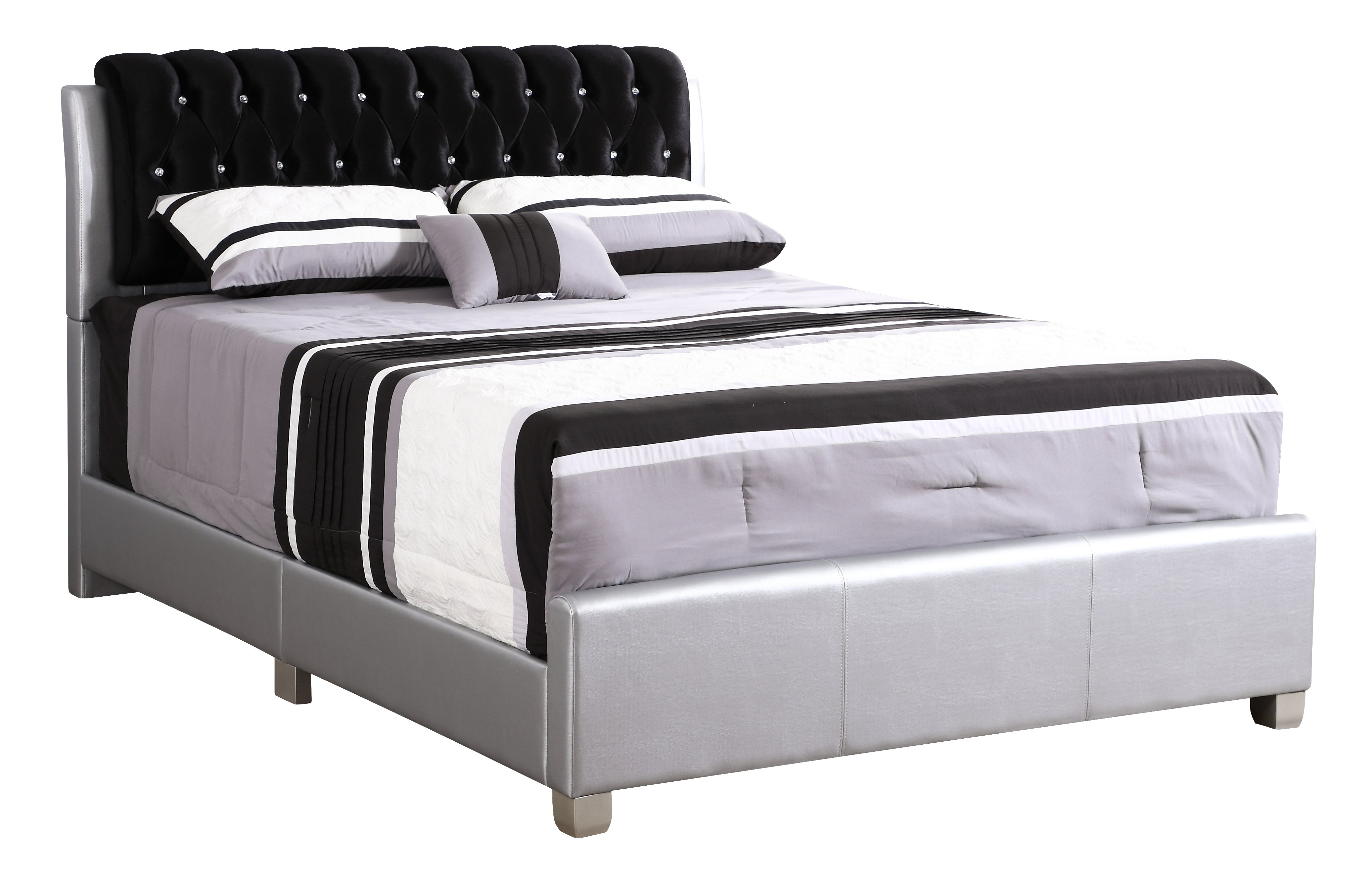 Glory Furniture Marilla G1503C-KB-UP King Bed , SILVER