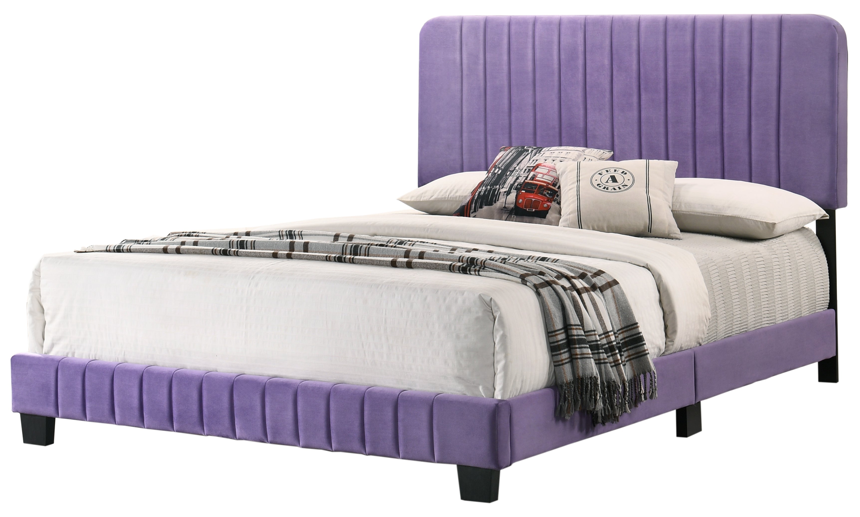 Glory Furniture Lodi G0502-FB-UP FULL BED , PURPLE