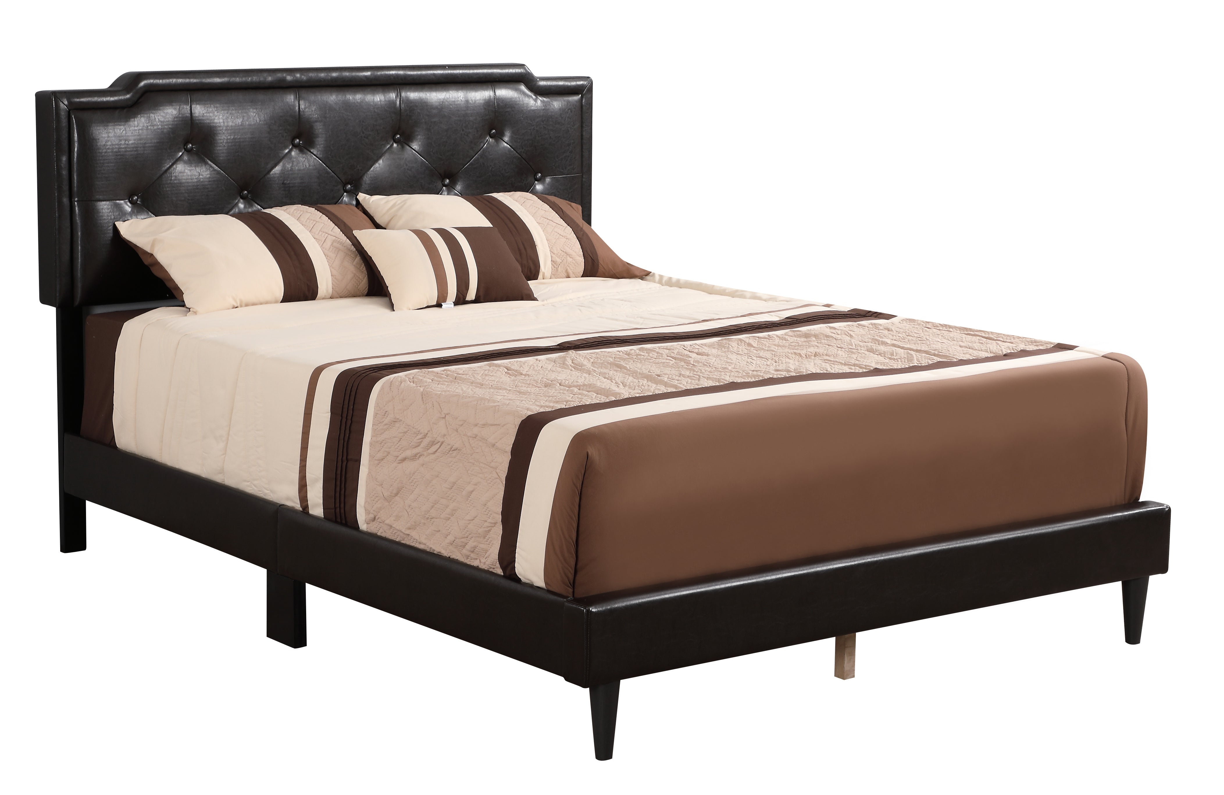 Glory Furniture Deb G1116-FB-UP Full Bed -All in One Box , CAPPUCCINO