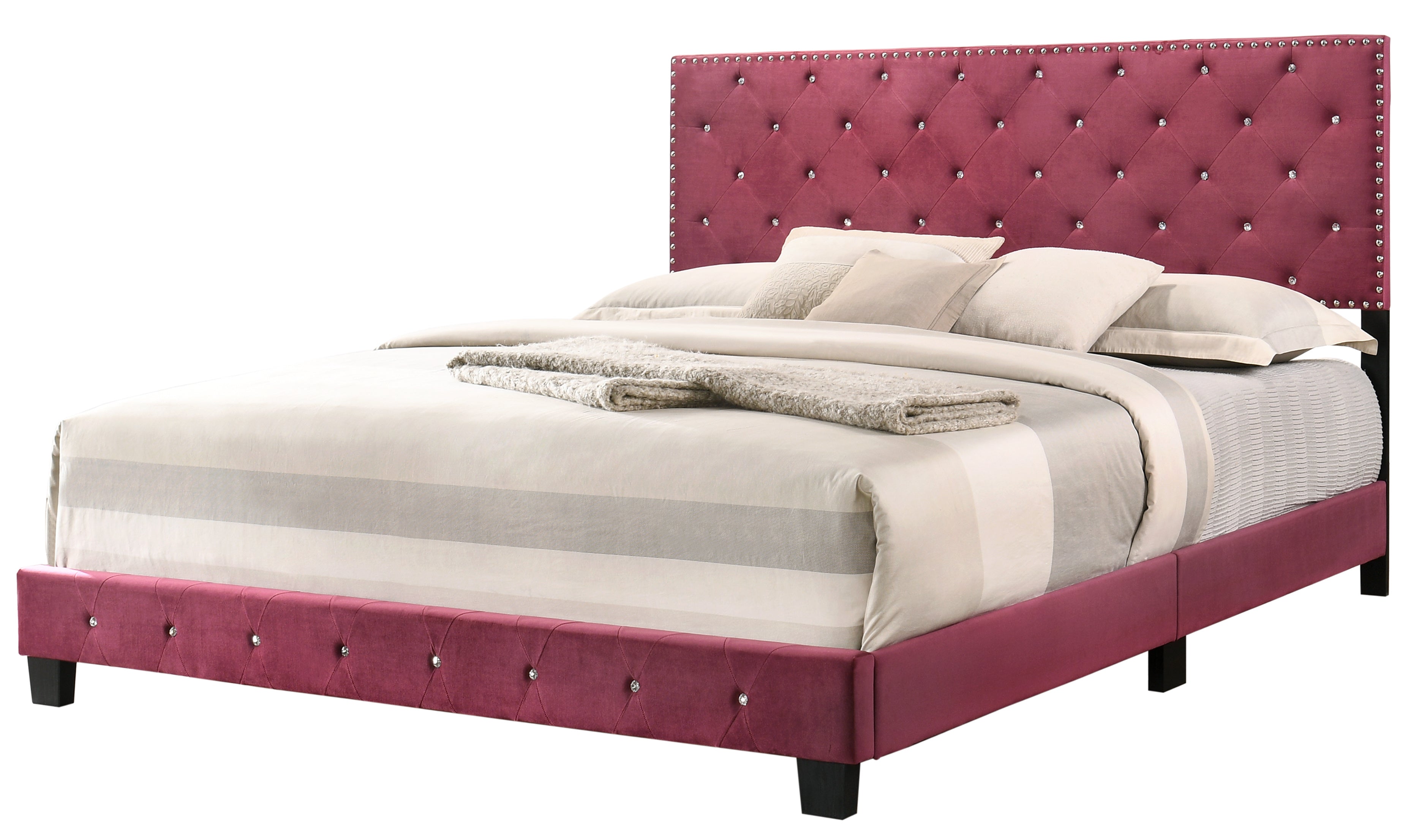 Glory Furniture Suffolk G1403-KB-UP King Bed , CHERRY