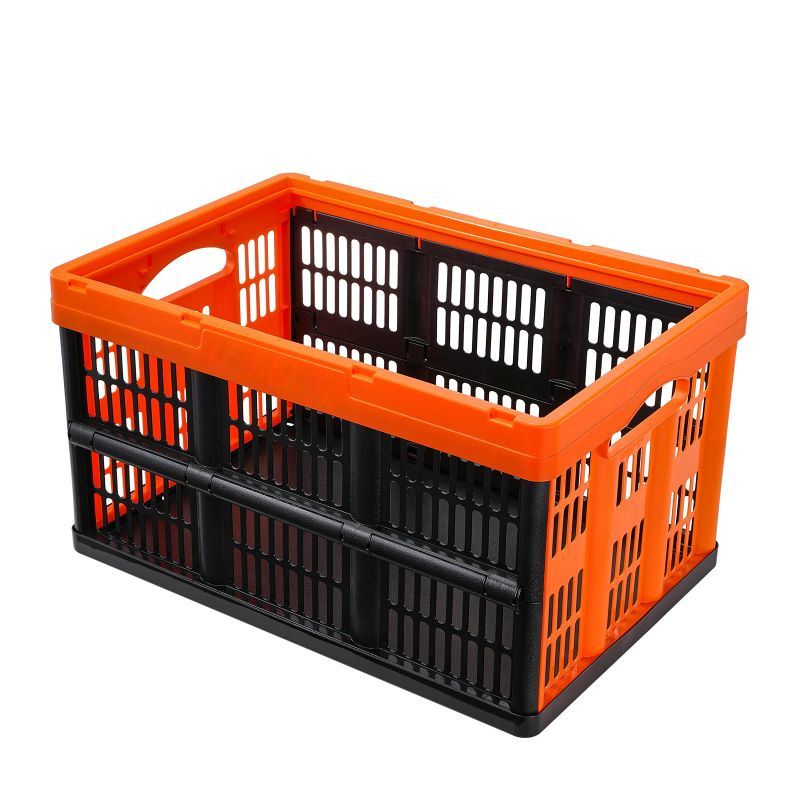 Folding Stackable Storage Crates/Bins with Handles